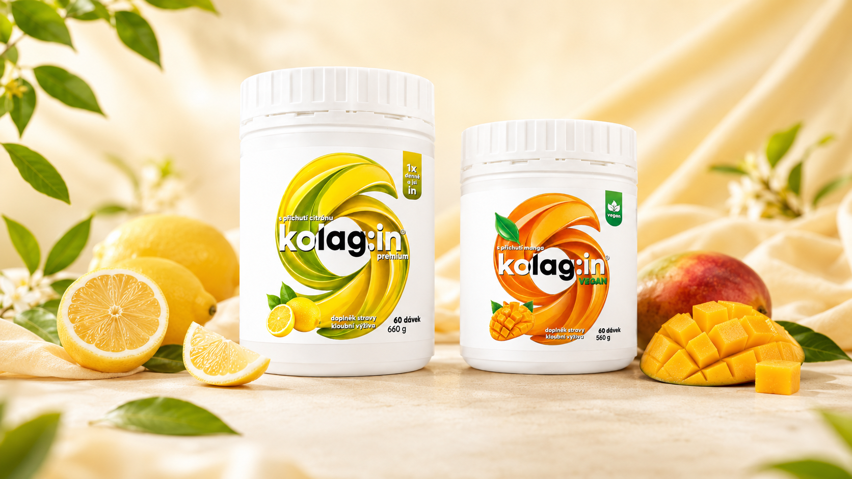 Kolagin PREMIUM Limun i Kolagin VEGAN Mango