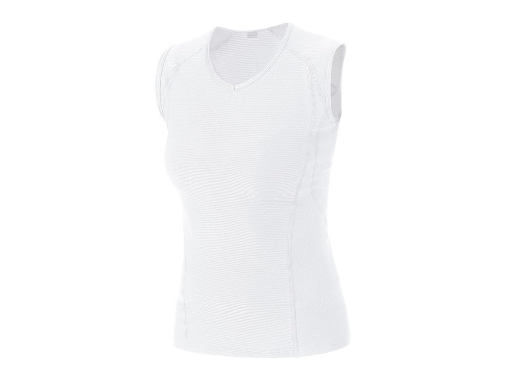 GORE M Women Base Layer Sleeveless Shirt white
