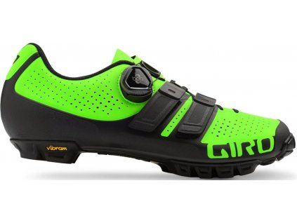 Pánské závodní MTB tretry Giro Code Techlace Lime/Black