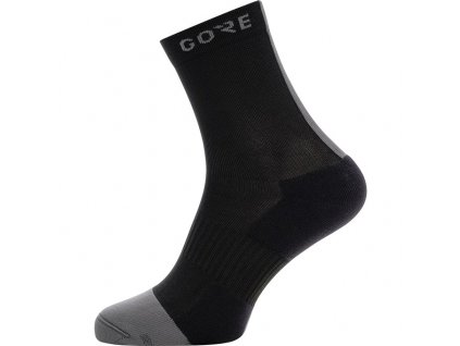 GORE M Mid Socks-black/graphite grey