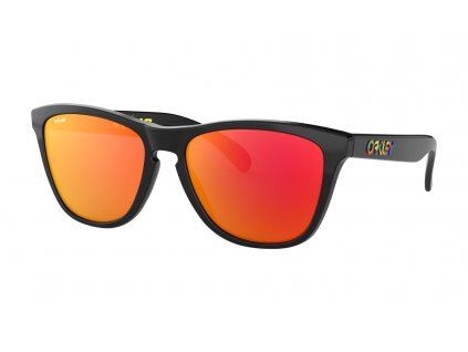 bryle oakldey frogskins vr46 polished black prizm ruby