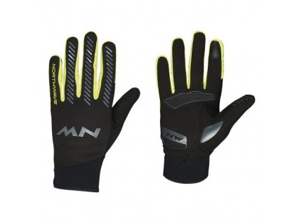 194826 Rukavice Northwave Core Full black yellow fluo main