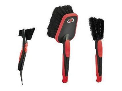 Sada kartáčů Zefal ZB Wash + ZB Clean + ZB Twist  Sada tří kartáčů na údržbu kola – rám, řetěz a kazetu