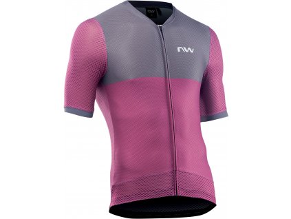 NORTHWAVE Storm Air Jersey Short Sleeve plum/dark grey