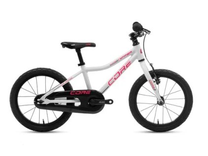 Dětské kolo Core Nipper 16" Torpédo Innova Bílo-růžové  Lehké dětské kolo 16" s torpédem a plášti Innova