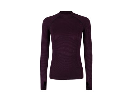seamless merino 2 maglia woman wine red