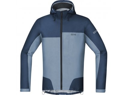 Gore C5 GORE-TEX Active Trail Hooded Jacket DEEP WATER BLUE/CLOUDY BLUE front