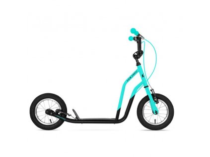 Koloběžka Galaxy Calypso 12" – různé barvy  Lehká sportovní koloběžka s 12" nafukovacími koly a zesíleným Hi-Ten rámem