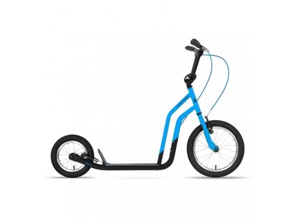 Koloběžka Galaxy Zenit 16/12 – různé barvy  Sportovní koloběžka s 16/12" nafukovacími koly, zesíleným rámem a účinnými V-Brake brzdami