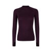 seamless merino 2 maglia woman wine red
