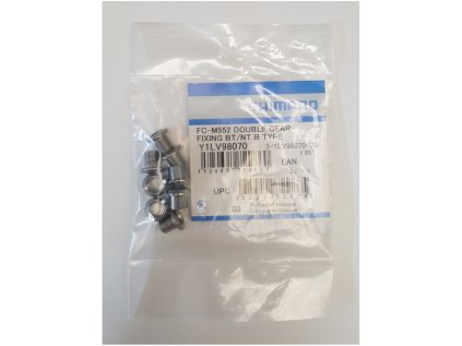 Kliky šrouby převodníků SHIMANO M552 4ks M8x0,75 L8,5