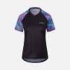 giro roust jersey womens dirt apparel black chromadot ghosted front