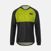 giro roust ls jersey mens dirt apparel ano lime breakdown ghosted front