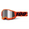 100% Brýle ACCURI 2 Goggle Orange Mirror Silver Lens