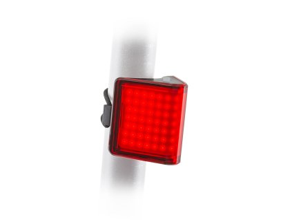 AUTHOR Světlo zad. V-Block360 USB CobLed 80 lm  (černá/červené-sklo)