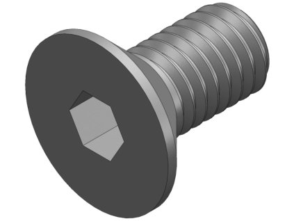 S_1028 - Screw_DIN 7991_M6x12 black