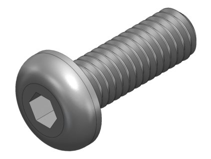 S_1184 - Screw_ISO 7380_M4x12 black