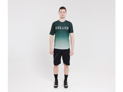 Enduro dres  KELLYS TYRION 2 krátky rukáv green- S