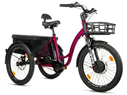 CARGO - TRICYCLE CURTIS X, FRONT MOTOR, VIOLET SHINY