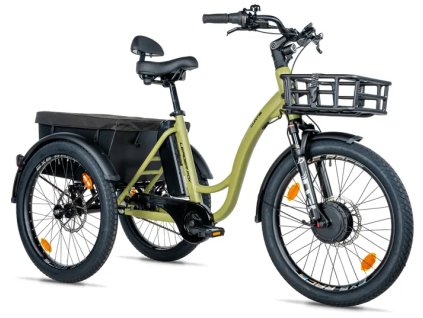 CARGO - TRICYCLE CURTIS X, FRONT MOTOR, ARMY GREEN