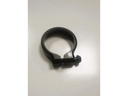 Seat Clamp SC-A 39.0 UPPER CHAMPER, black w/screw and spacer, black
