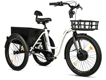 CARGO - TRICYCLE LOVELO, FRONT MOTOR, WHITE SHINY