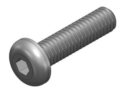 S_1186 - Screw_ISO 7380_M4x16 black