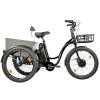 CARGO - TRICYCLE LOVELO, FRONT MOTOR, BLACK SHINY
