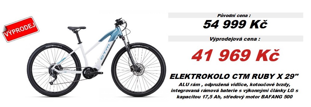 ELEKTROKOLO CTM RUBY X 29 VÝPRODEJ