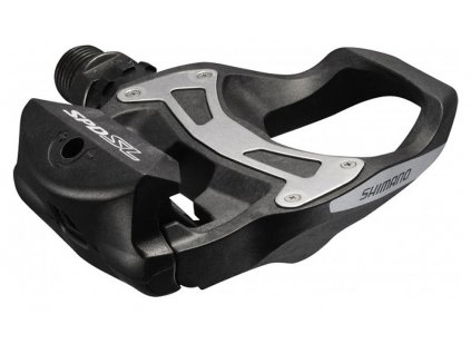 pedály silniční SHIMANO PDR550 černé + zarážky (typ nášlapné, použití Road, materiál karbon)