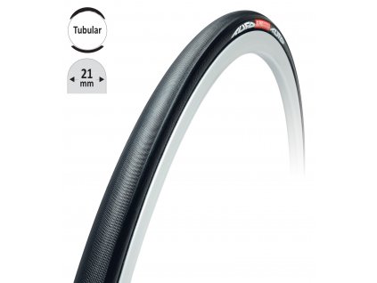 galuska TUFO S3PRO kulatá černo-černá 28"/21mm (rozměr 700C, použití dráha, šířka 21 mm)