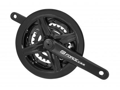 kliky FORCE C8.5 Al 48/38/28z kryt 170mm, černé (typ osy čtyřhran, počet zubů 48/38/28, délka kliky 170)