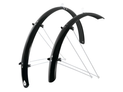 blatníky FORCE 58 Aluflex 28" + V vzpěry,černé