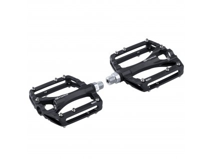pedály FORCE SWING hliníkové, prům. ložiska, černé (použití BMX, materiál hliník, typ klasické)