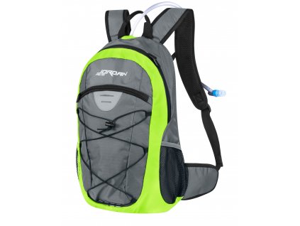 batoh FORCE JORDAN PLUS 20L+2L rez., šedo-fluo (typ s rezervoárem, objem 20 l)