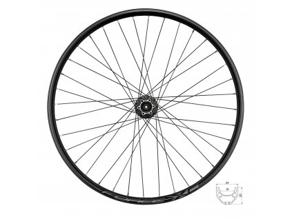 kolo přední FORCE XC DISC 584x19 HBM475 6d 36d (Varianta materiál ráfku: hliník, použití: Přední, rozměr: 27,5 palců, typ brzdy: disková, typ ráfku: pláštový)
