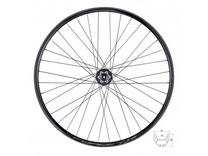 kolo zadní FORCE XC DISC 584x19 FHM475 6d 36d (Varianta materiál ráfku: hliník, použití: zadní, rozměr: 27,5 palců, typ brzdy: disková, typ ráfku: pláštový)
