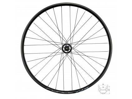 kolo zadní FORCE XC DISC 622x19 F804333-6d 32d (Varianta materiál ráfku: hliník, použití: zadní, rozměr: 29 palců, typ brzdy: disková, typ ráfku: pláštový)