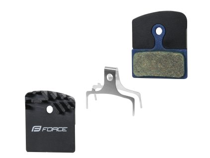 destičky brzdové FORCE SH J03A polymer,s chladičem (určení pro SHIMANO, materiál polymer/organické, chladič ano)