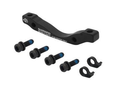 adaptér přední SHIMANO POST/ STAND 160mm, černý (umístění Přední, průměr 160 mm)