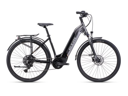 městské elektrokolo CTM METRIC GX 2.0 černá/šedohnědá perleť (Velikost rámu 17")