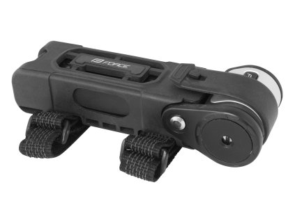 zámek F FOLD skládací 80 cm, 6 článků, černý+držák (držák ano, typ klíčkový)