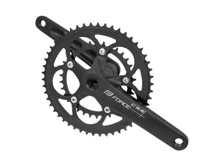 kliky FORCE ROAD C9.5 Al 50/34z 175mm, černé (typ osy čtyřhran, počet zubů 50/34, délka kliky 175)