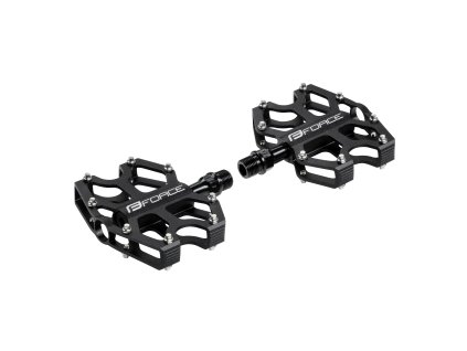 pedály FORCE GALE hliníkové, prům. ložiska, černé (typ klasické, materiál hliník)