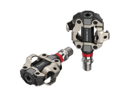 pedály s wattmetrem FAVERO ASSIOMA PRO MX-2 ocelové, černé (typ nášlapné, použití MTB, materiál ocel)