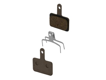 destičky brzdové SH M05 polymerové, s pružinou (určení pro SHIMANO, materiál polymer/organické, chladič ne)