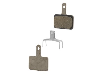 destičky brzdové SH B03S polymerové, s pružinou (určení pro SHIMANO, materiál polymer/organické, chladič ne)