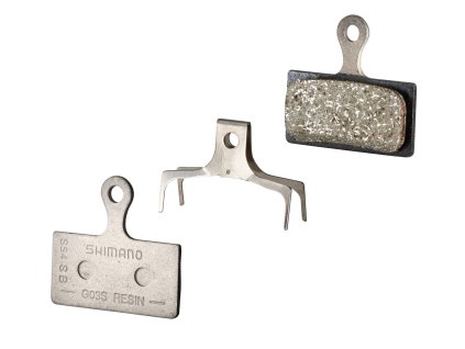 destičky brzdové SH G03S polymerové, s pružinou (určení pro SHIMANO, materiál polymer/organické, chladič ne)