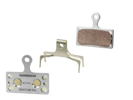 destičky brzdové SH G04Ti kovové, s pružinou (určení pro SHIMANO, materiál kovové/sinter, chladič ne)
