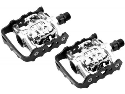 VP Components VP-X92 Mixed Cleat nášlapné SPD pedály stříbrno-černé